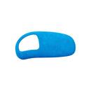 Car Suede Shift Knob Handle Cover for Audi A8(2011-2017) , Suitable for Left Driving(Sky Blue)