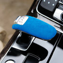 Car Suede Shift Knob Handle Cover for Audi A8(2011-2017) , Suitable for Left Driving(Sky Blue)