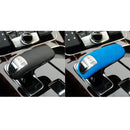 Car Suede Shift Knob Handle Cover for Audi A8(2011-2017) , Suitable for Left Driving(Sky Blue)