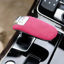 Car Suede Shift Knob Handle Cover for Audi A8(2011-2017) , Suitable for Left Driving(Pink)