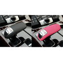 Car Suede Shift Knob Handle Cover for Audi A8(2011-2017) , Suitable for Left Driving(Pink)