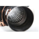 Universal Car / Motorcycles Stainless Exhaust Pipe Muffler 2 inch to 3 inch Bevel Tail Grilled Blue Version