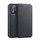 DUX DUCIS New Skin X Series PU + TPU Horizontal Flip Leather Case with Holder & Card Slots For iPhone 13 Pro(Black)