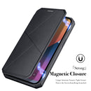 DUX DUCIS New Skin X Series PU + TPU Horizontal Flip Leather Case with Holder & Card Slots For iPhone 13 Pro Max(Black)