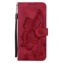 Retro Skin Feel Butterflies Embossing Horizontal Flip Leather Case with Holder & Card Slots & Wallet For iPhone 13 mini(Red)
