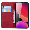 Retro Skin Feel Butterflies Embossing Horizontal Flip Leather Case with Holder & Card Slots & Wallet For iPhone 13 mini(Red)