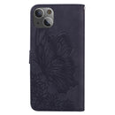 Retro Skin Feel Butterflies Embossing Horizontal Flip Leather Case with Holder & Card Slots & Wallet For iPhone 13 mini(Black)