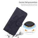 Retro Skin Feel Butterflies Embossing Horizontal Flip Leather Case with Holder & Card Slots & Wallet For iPhone 13 mini(Black)