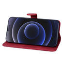 Retro Skin Feel Butterflies Embossing Horizontal Flip Leather Case with Holder & Card Slots & Wallet For iPhone 13 Pro(Red)