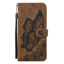 Retro Skin Feel Butterflies Embossing Horizontal Flip Leather Case with Holder & Card Slots & Wallet For iPhone 13 Pro(Brown)