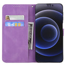 Retro Skin Feel Butterflies Embossing Horizontal Flip Leather Case with Holder & Card Slots & Wallet For iPhone 13 Pro(Purple)
