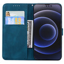 Retro Skin Feel Butterflies Embossing Horizontal Flip Leather Case with Holder & Card Slots & Wallet For iPhone 13 Pro Max(Blue)