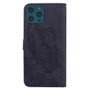 Retro Skin Feel Butterflies Embossing Horizontal Flip Leather Case with Holder & Card Slots & Wallet For iPhone 13 Pro Max(Black)