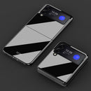 For Samsung Galaxy Z Flip3 5G Shockproof Piano Paint Protective Case(Black)