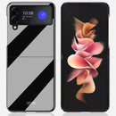 For Samsung Galaxy Z Flip3 5G Shockproof Piano Paint Protective Case(Black)