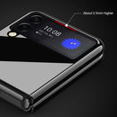 For Samsung Galaxy Z Flip3 5G Shockproof Piano Paint Protective Case(Black)