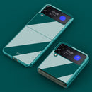 For Samsung Galaxy Z Flip3 5G Shockproof Piano Paint Protective Case(Green)