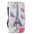 3D Painting Pattern Coloured Drawing Horizontal Flip PU Leather Case with Holder & Card Slots & Wallet For iPhone 13 mini(Eiffel Tower)