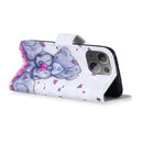 3D Painting Pattern Coloured Drawing Horizontal Flip PU Leather Case with Holder & Card Slots & Wallet For iPhone 13(Love Panda)