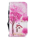 3D Painting Pattern Coloured Drawing Horizontal Flip PU Leather Case with Holder & Card Slots & Wallet For iPhone 13(Tree House)