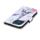 3D Painting Pattern Coloured Drawing Horizontal Flip PU Leather Case with Holder & Card Slots & Wallet For iPhone 13 Pro(Eiffel Tower)