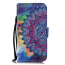 3D Painting Pattern Coloured Drawing Horizontal Flip PU Leather Case with Holder & Card Slots & Wallet For iPhone 13 Pro(Oil Painting Mandala)
