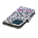 3D Painting Pattern Coloured Drawing Horizontal Flip PU Leather Case with Holder & Card Slots & Wallet For iPhone 13 Pro(Lace Flower)