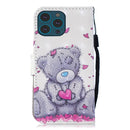 3D Painting Pattern Coloured Drawing Horizontal Flip PU Leather Case with Holder & Card Slots & Wallet For iPhone 13 Pro Max(Love Panda)