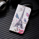 3D Painting Pattern Coloured Drawing Horizontal Flip PU Leather Case with Holder & Card Slots & Wallet For iPhone 13 Pro Max(Eiffel Tower)