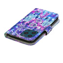 3D Painting Pattern Coloured Drawing Horizontal Flip PU Leather Case with Holder & Card Slots & Wallet For iPhone 13 Pro Max(Starry Sky Wind Chimes)