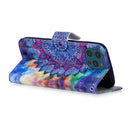 3D Painting Pattern Coloured Drawing Horizontal Flip PU Leather Case with Holder & Card Slots & Wallet For iPhone 13 Pro Max(Oil Painting Mandala)