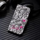 3D Painting Pattern Coloured Drawing Horizontal Flip PU Leather Case with Holder & Card Slots & Wallet For iPhone 13 Pro Max(Lace Flower)