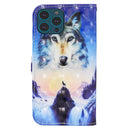 3D Painted Pattern Horizontal Flip Leather Case with Holder & Wallet & Card slot & Lanyard For iPhone 13 Pro(Sunrise Wolf)