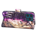 3D Painted Pattern Horizontal Flip Leather Case with Holder & Wallet & Card slot & Lanyard For iPhone 13 Pro Max(Wind Chime Wolf)
