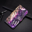 3D Painted Pattern Horizontal Flip Leather Case with Holder & Wallet & Card slot & Lanyard For iPhone 13 Pro Max(Wind Chime Wolf)
