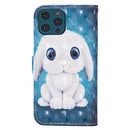 3D Painted Pattern Horizontal Flip Leather Case with Holder & Wallet & Card slot & Lanyard For iPhone 13 Pro Max(Rabbit)