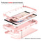 For Google Pixel 3a 3 in 1 Shockproof PC + Silicone Protective Case(Rose Gold)