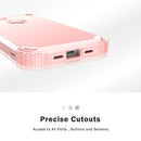 For Google Pixel 3a 3 in 1 Shockproof PC + Silicone Protective Case(Rose Gold)
