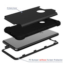 For Google Pixel 3 XL 3 in 1 Shockproof PC + Silicone Protective Case(Black)
