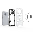 For Huawei nova 8i Space PC+TPU Shockproof Case with Ring Holder(Grey)