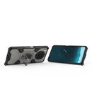 For Huawei nova 8i Space PC+TPU Shockproof Case with Ring Holder(Grey)