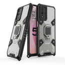 For OPPO A93s 5G/A93 5G/A74 Space PC+TPU Shockproof Case with Ring Holder(Grey)