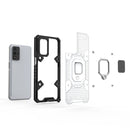 For OPPO A93s 5G/A93 5G/A74 Space PC+TPU Shockproof Case with Ring Holder(Grey)
