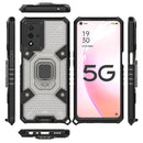 For OPPO A93s 5G/A93 5G/A74 Space PC+TPU Shockproof Case with Ring Holder(Grey)
