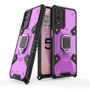 For OPPO A93s 5G/A93 5G/A74 Space PC+TPU Shockproof Case with Ring Holder(Purple)