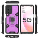 For OPPO A93s 5G/A93 5G/A74 Space PC+TPU Shockproof Case with Ring Holder(Purple)