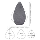 Lazy Sofa Bean Bag Chair Fabric Cover, Size:100 x 120cm(Khaki)