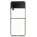For Samsung Galaxy Z Flip3 5G Shockproof Crocodile Texture PC + PU Case(White)