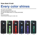 For Tecno Spark 6 Go Dual-color Skin Feel TPU + PC Magnetic Shockproof Case with Invisible Holder(Green)