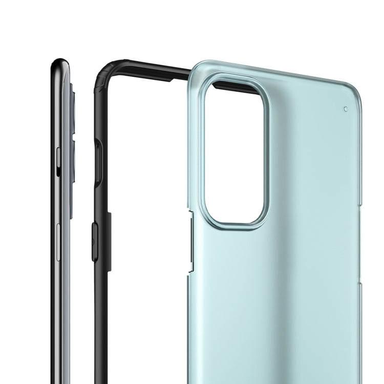 For OnePlus Nord 2 5G Four-corner Shockproof TPU + PC Protective Case(Black)